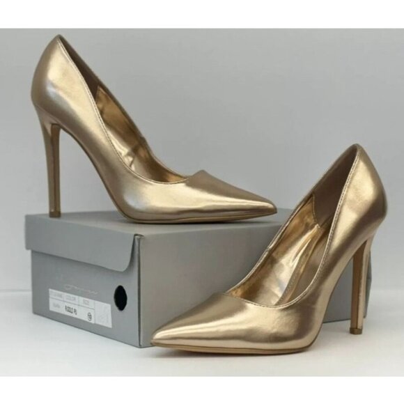 OLIVIA FERGUSON/Kiara/Rose Gold / Pointed-Toe / High Heels / Shoes Size 10 - Picture 6 of 7